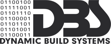 Dynamic Build Systems logo: a column of binary digits beside the letters DBS